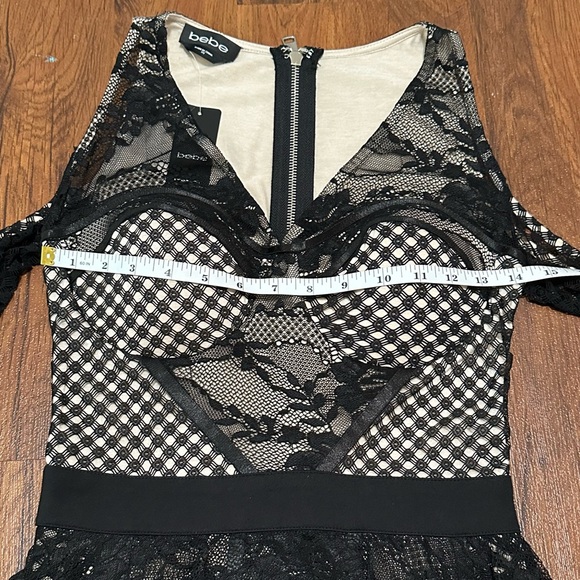 Bebe Black Lace Overlay Dress - Picture 12 of 16